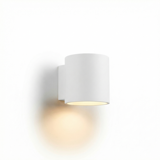 Wandapplicatie cilindrisch wit modern – Model Orandis - Lumière