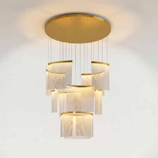 Modern alloy pendant light for living room and dining room – Célano - Lumière