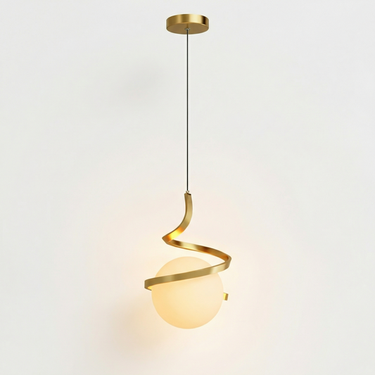 Elegante hanglamp Glas en ijzer design decoratieve sfeer – Orbia - Lumière