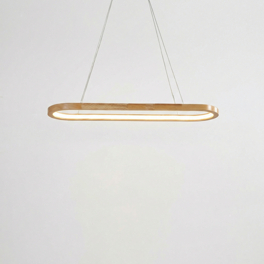 Natuurlijke houten hanglamp met LED en warme sfeer – Obscalis - Lumière