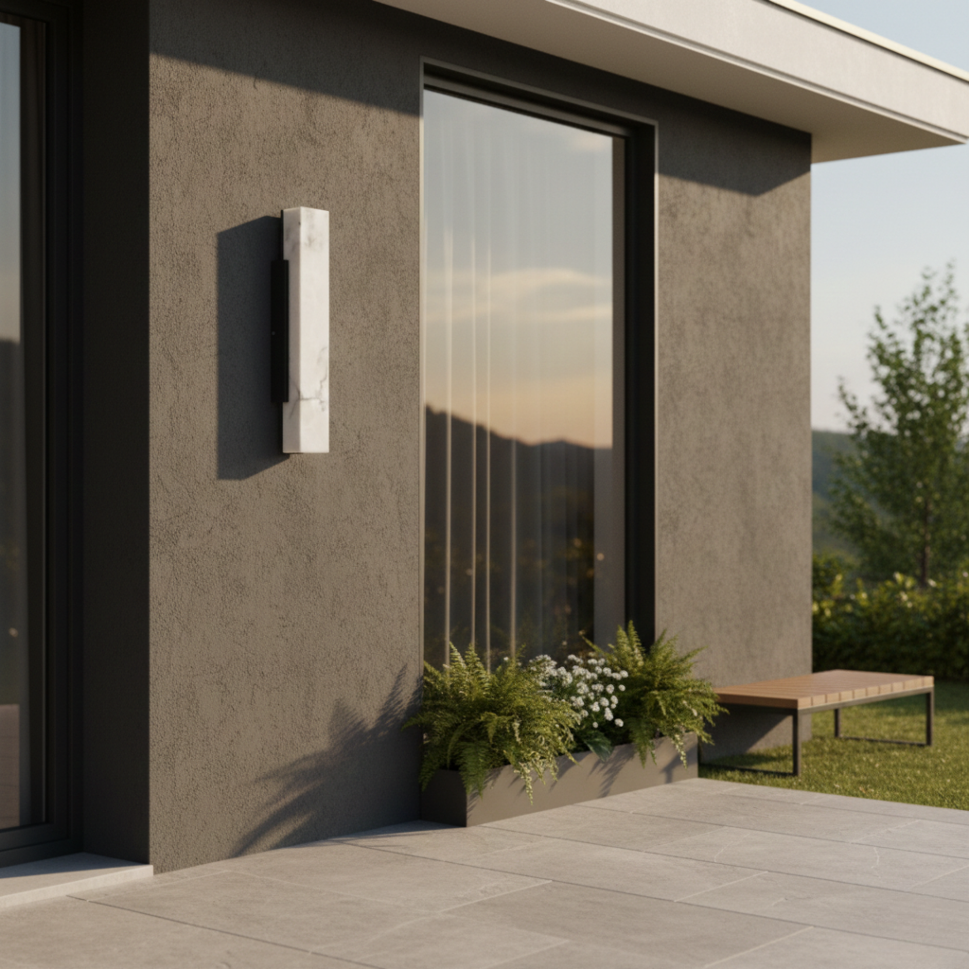 Luminaire Extérieur Marbrelux vue ambiance | Luxarmonie