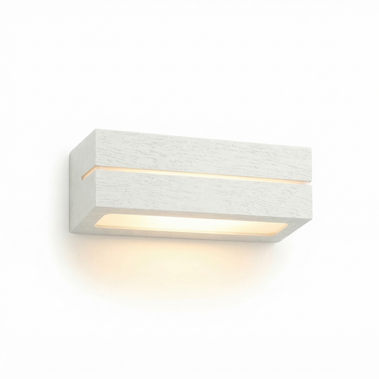 Moderne Witte Keramische Wandlamp – modèle Orélya - Lumière