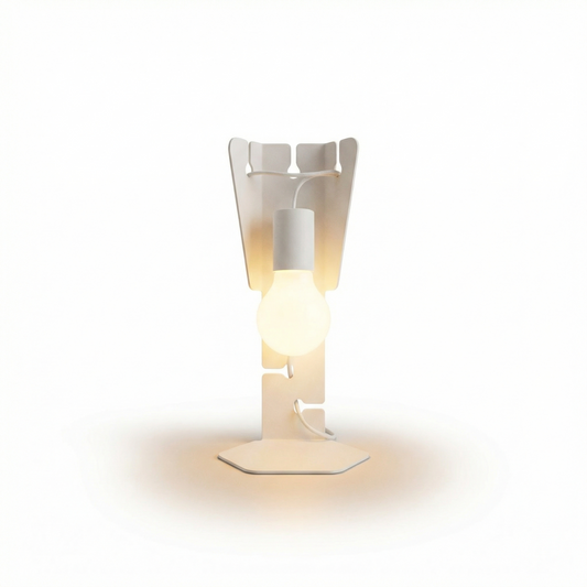 Designbureaulamp Wit Staal – Modèle Arkanis - Lumière