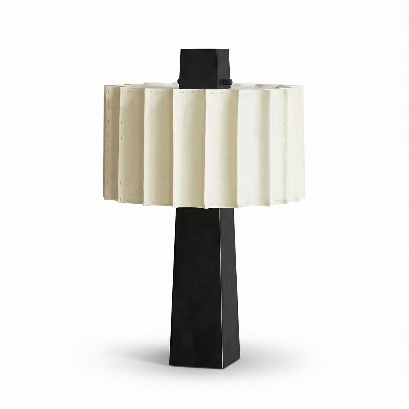 Minimalistische skandinavische schwarze Tischlampe für Wohnzimmer – Norélys
