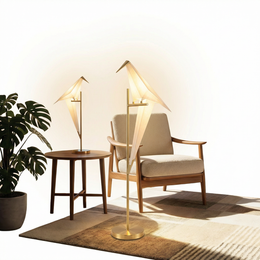 Schemerlamp decoratieve papegaaivorm natuurlijke sfeer – Ionis - Lumière