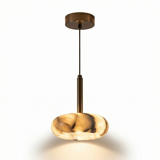 Suspension in zwart natuursteen voor slaapkamer – Célestnoir - Lumière