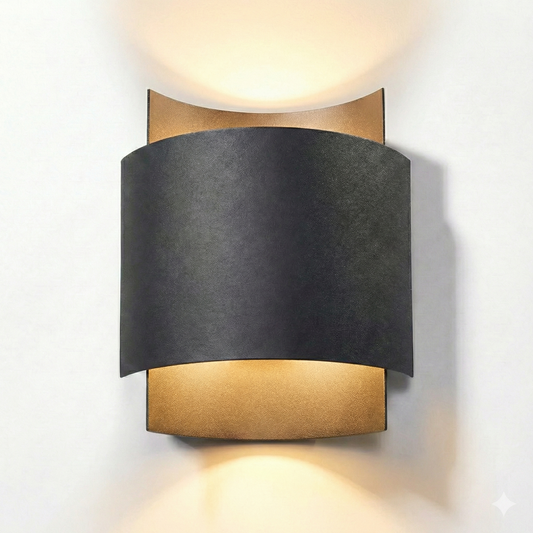 Zwarte wandlamp met industrieel design – model Vespera - Lumière