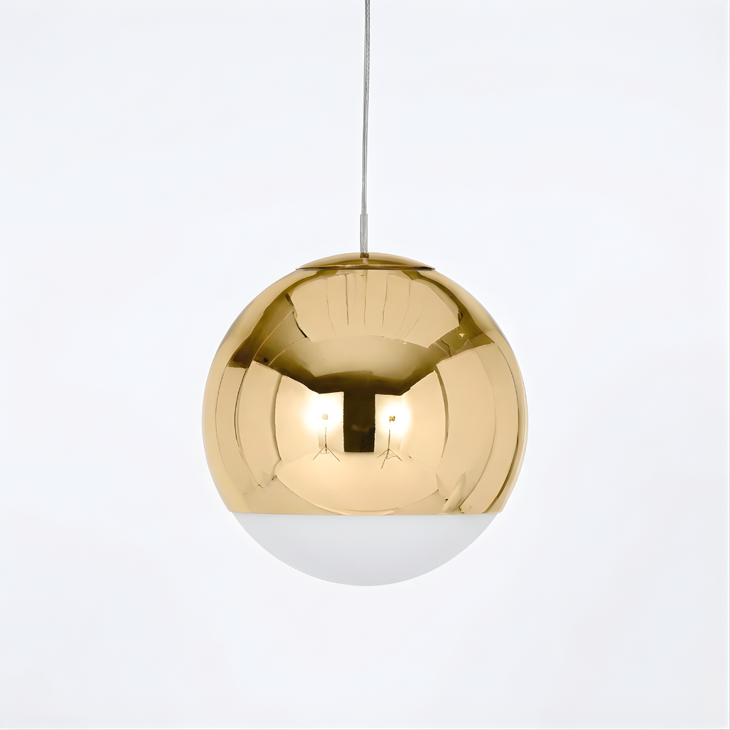 Suspension minimaliste en verre électroplatiné pour restaurants – Alvearelia