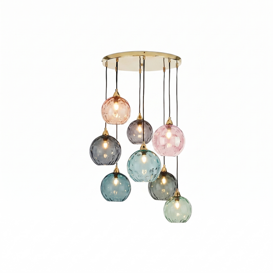 Suspension Verre Colorée Ambiance Joyeuse et Moderne – Célestro - Lumière
