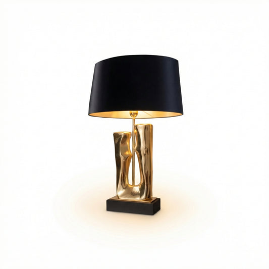 Lamp Visueel Comfort Afwerking Goud & Zwart Elegant en Sculpturaal – Stellan - Lumière