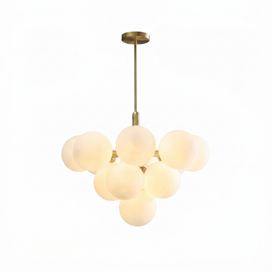 Lustre moderne en verre pour salon – Arionelley - Lumière