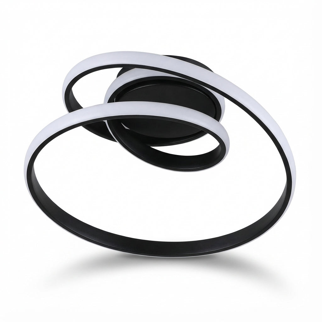 Plafonnier LED en Aluminium pour Chambre et Salon – Spiréclat