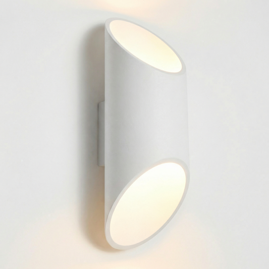 Moderne witte aluminium buiswandlamp – Model Orsena - Lumière