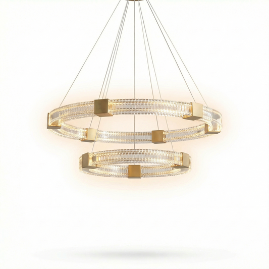 Binnenlandse Artistieke Cirkel Kroonluchter Zacht Licht – Prisma - Lumière