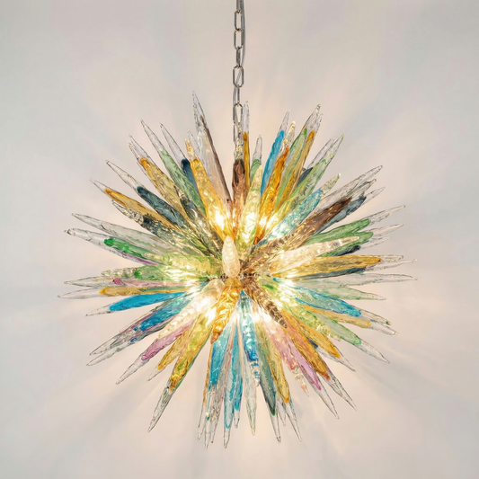 Kroonluchter Multicolore Muranoglas – Aurorice - Lumière