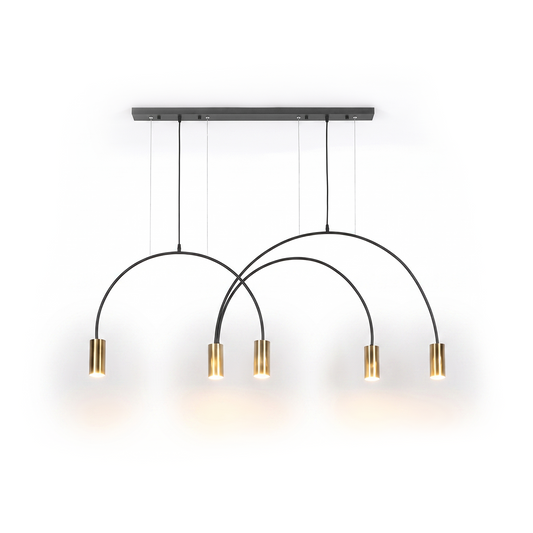 Plafonnier Contemporain Courbes Modernes et Installation Simple – Zeno - Lumière