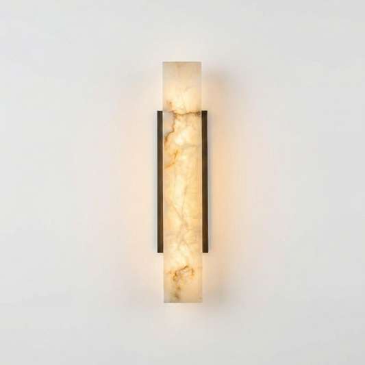 Minimalistische buitenwandlamp in roestvrijstaal – Marmolux - Lumière