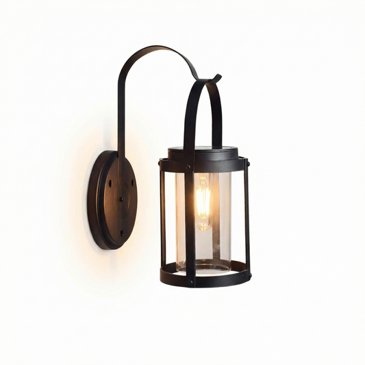 Applique Extérieure en Aluminium Noir – Fabryon - Lumière