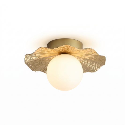 Elegant Gold Ceiling Light Warm Glow – Élégo - Lumière