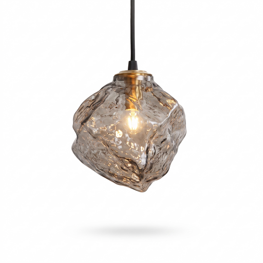 Suspension Scandinave en Verre Effet Lava – Volcano - Lumière