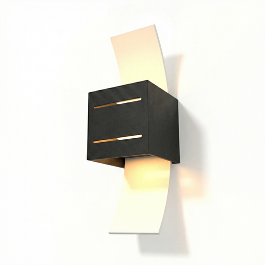 Moderne zwarte wandlamp woonkamer – model Orphéon - Lumière