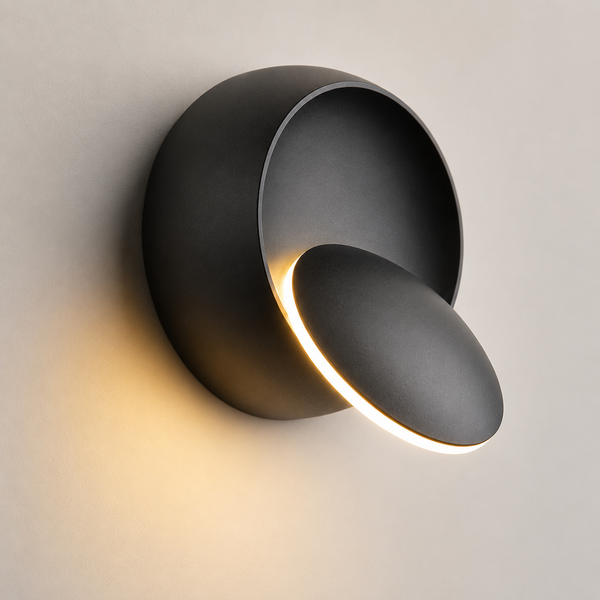 Moderne Wandlamp Metalen Lichaam 350° Draaibaar – Eclipse