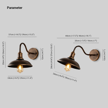 Rustieke wandlamp in antiek messing voor buiten – Aurélice