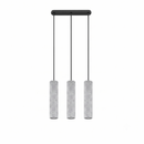 Suspension béton gris 3 lampes industrielle – modèle Nivara