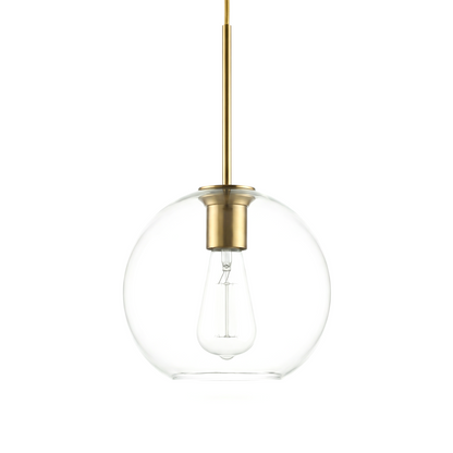 Glazen hanglamp in gerookt glas voor eetkamer – Ombrelia