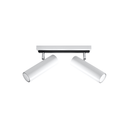 Plafonnier moderne blanc orientable salon – Modèle Nerazio