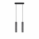 Suspension béton gris industriel 2 lumières – modèle Asterion