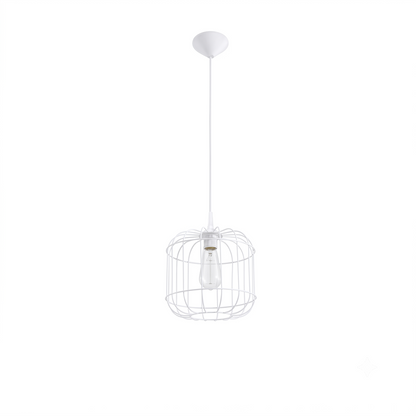 Suspension géométrique blanche réglable – Modèle Selvaria