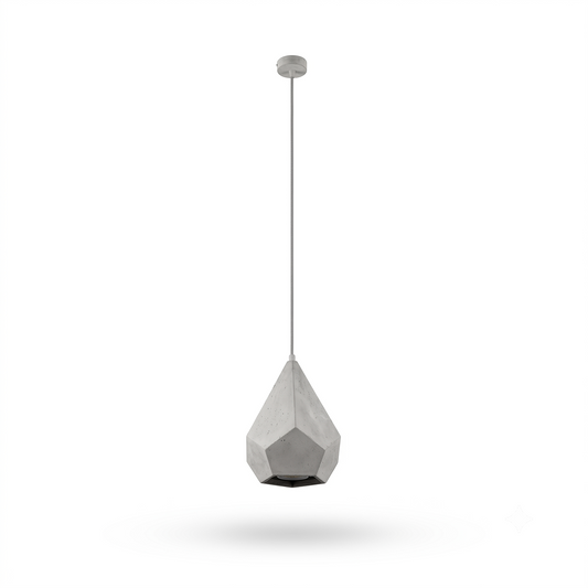 Suspension céramique blanche géométrique – modèle Aveloria