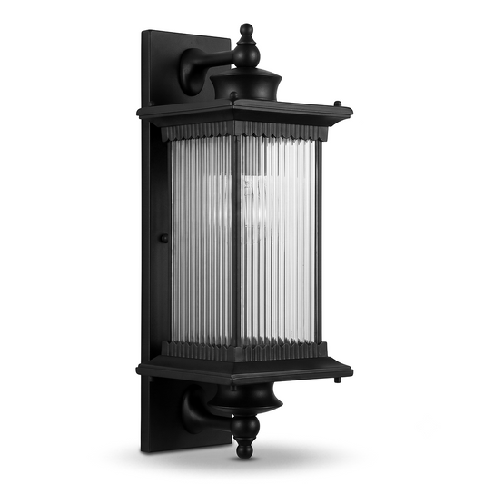 Applique Murale Extérieure Rétro en Noir – Mirenoir
