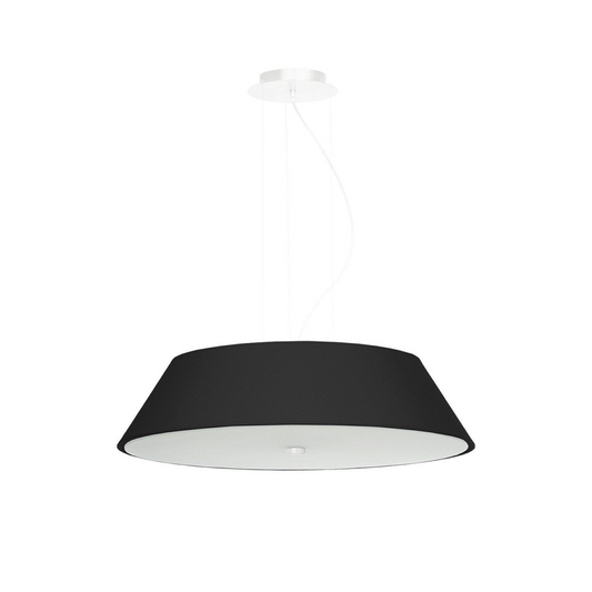 Minimalist black fabric ceiling light for living room – Orphéa model
