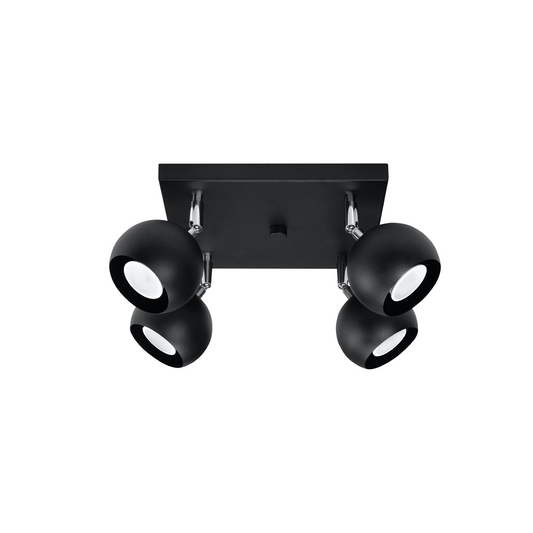 Adjustable black spotlight ceiling light for living room – Noctarys Model