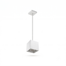 Hängeleuchte Würfel Aluminium weiß modern – Asterion