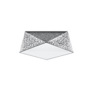 Moderner geometrischer Deckenleuchter silber Wohnzimmer – Orisca