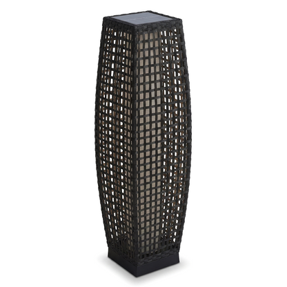 Lampe de Sol Extérieure en Rattan Imité Solaire – Orbanya