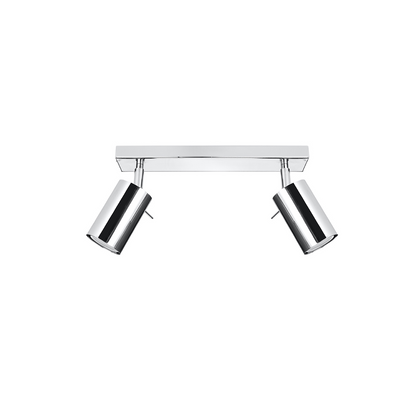 Modern adjustable chrome ceiling light for living room – Modèle Aethron
