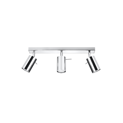 Plafondlamp chroom moderne 3 verstelbare spots – Model Arionys