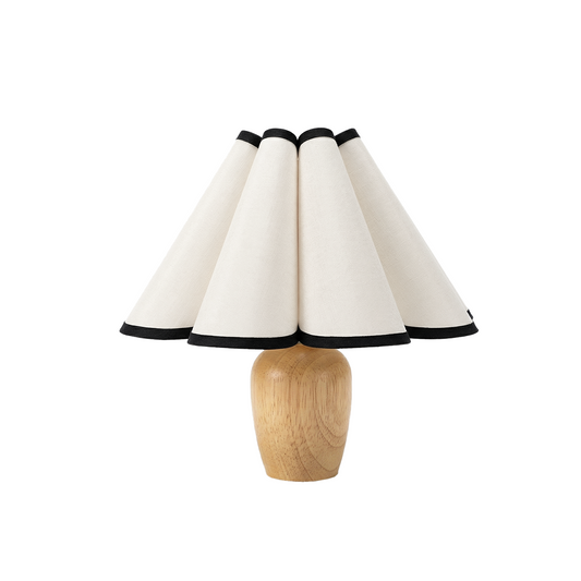 Tischlampe aus Holz mit Lampenschirm – Armonieux