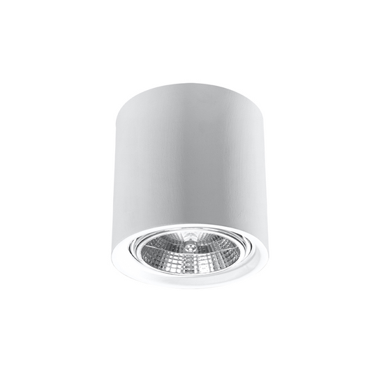 Plafondlamp moderne witte keramische kubus - Model Calyssia