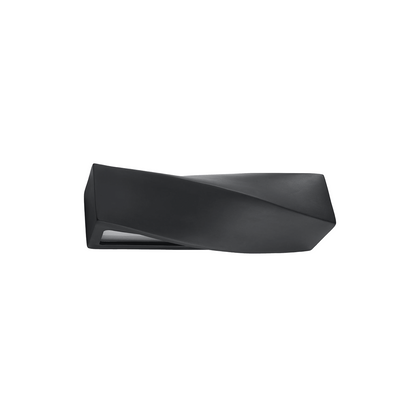 Moderne schwarze Keramik-Wandleuchte – Noxaria