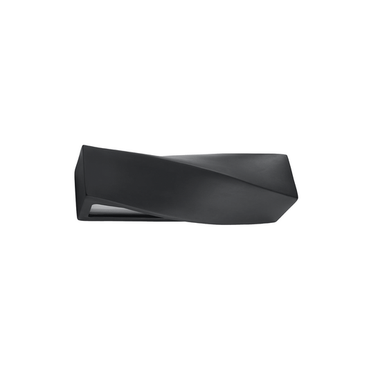 Modern black ceramic wall light – Noxaria