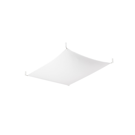 Minimalist white fabric ceiling light for living room – Orphéa
