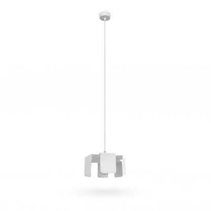 Suspension industrielle acier blanc réglable – Modèle Orfeza