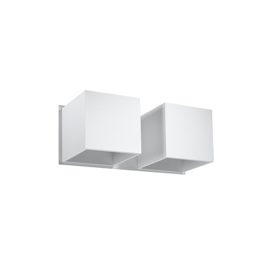 Moderne Wandleuchte aus weißem Aluminium – Asterion