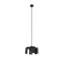 Suspension industrielle fil acier noir – Modèle Noxare
