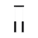 Suspension cylindrique noire moderne – Modèle Neralis
